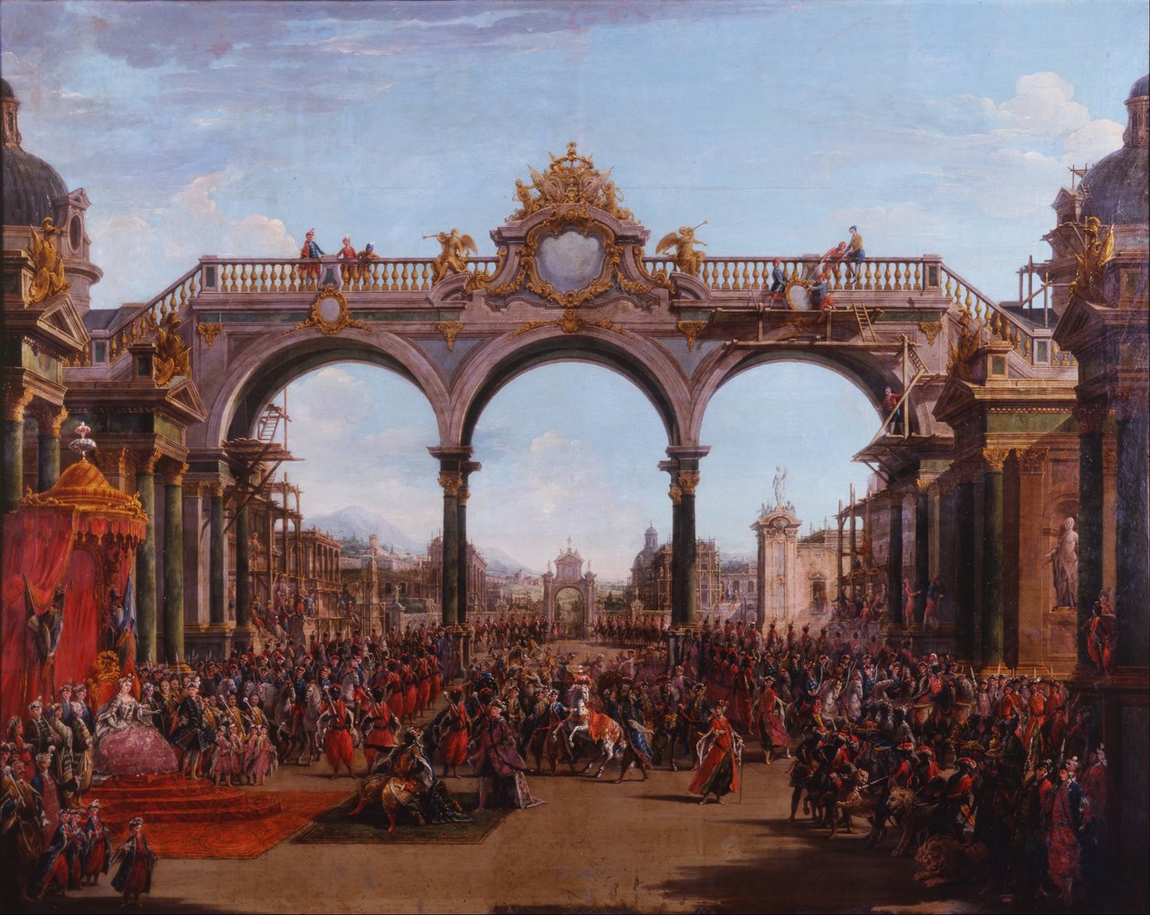 Didone Abandoned (Act I, Scene V) by Francesco Battaglioli