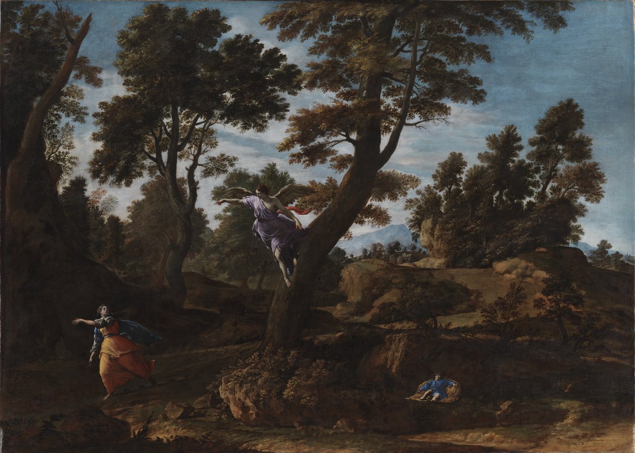 Landscape with the Angel Appearing to Hagar and Leading her to the Well by Francesco Cozza