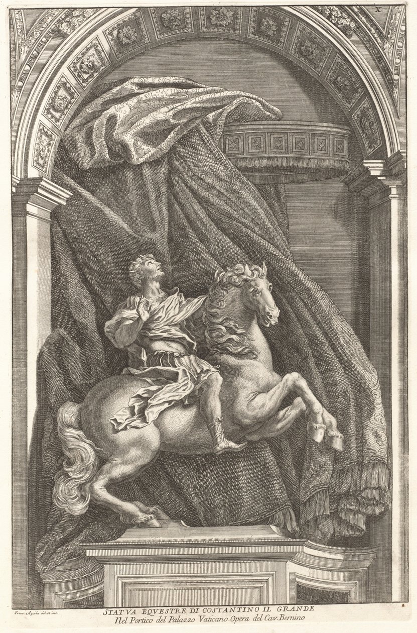 Statue of Constantine by Francesco Faraone Aquila after Gian Lorenzo Bernini