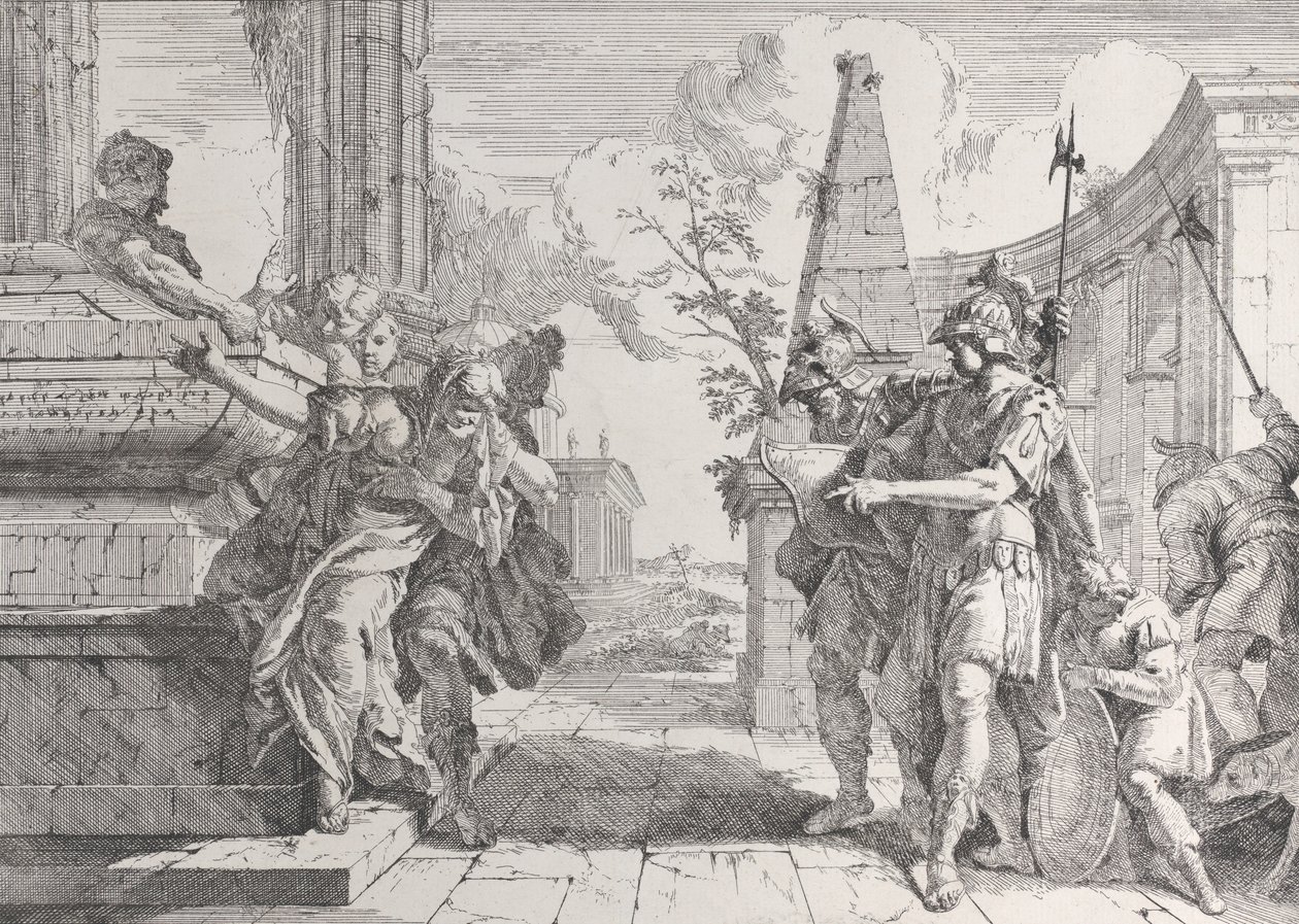 The Sacrifice of Polyxena, from Bacchanals and Histories by Francesco Fontebasso