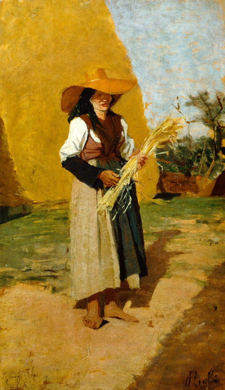 Study for Gleaner (Female Fieldhand) by Francesco Gioli
