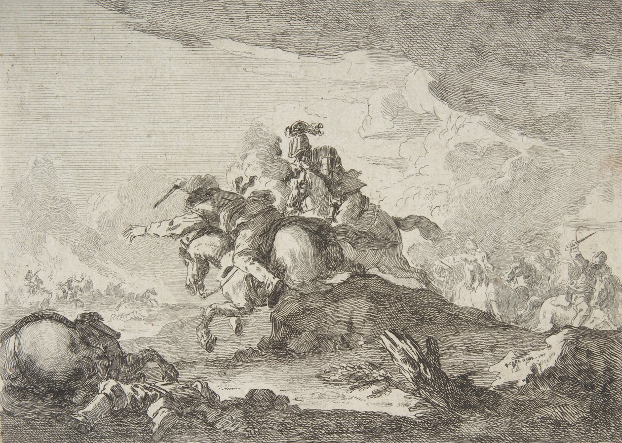Cavalry Charge by Francesco Giuseppe Casanova