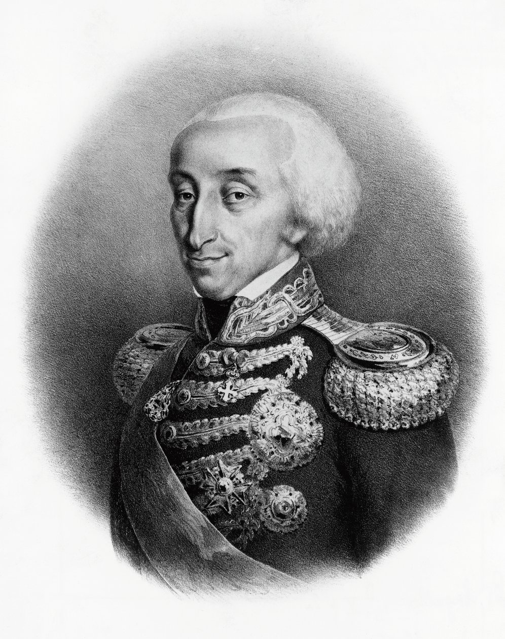 Portrait of Vittorio Emanuele I of Savoy, King of Sardinia by Francesco Gonin