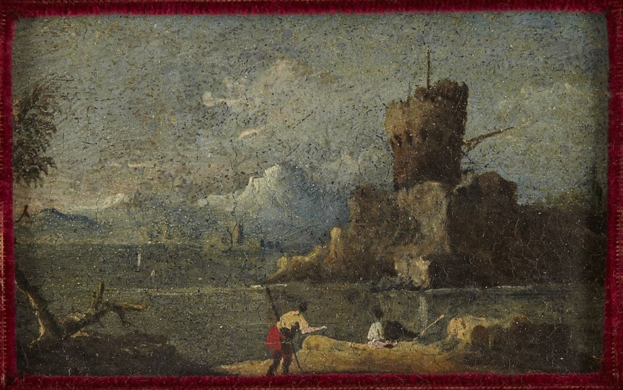 Coastal Scene with Fortress by Francesco Guardi