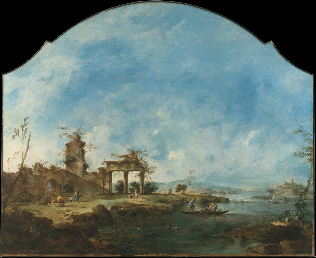 Fantastic Landscape by Francesco Guardi