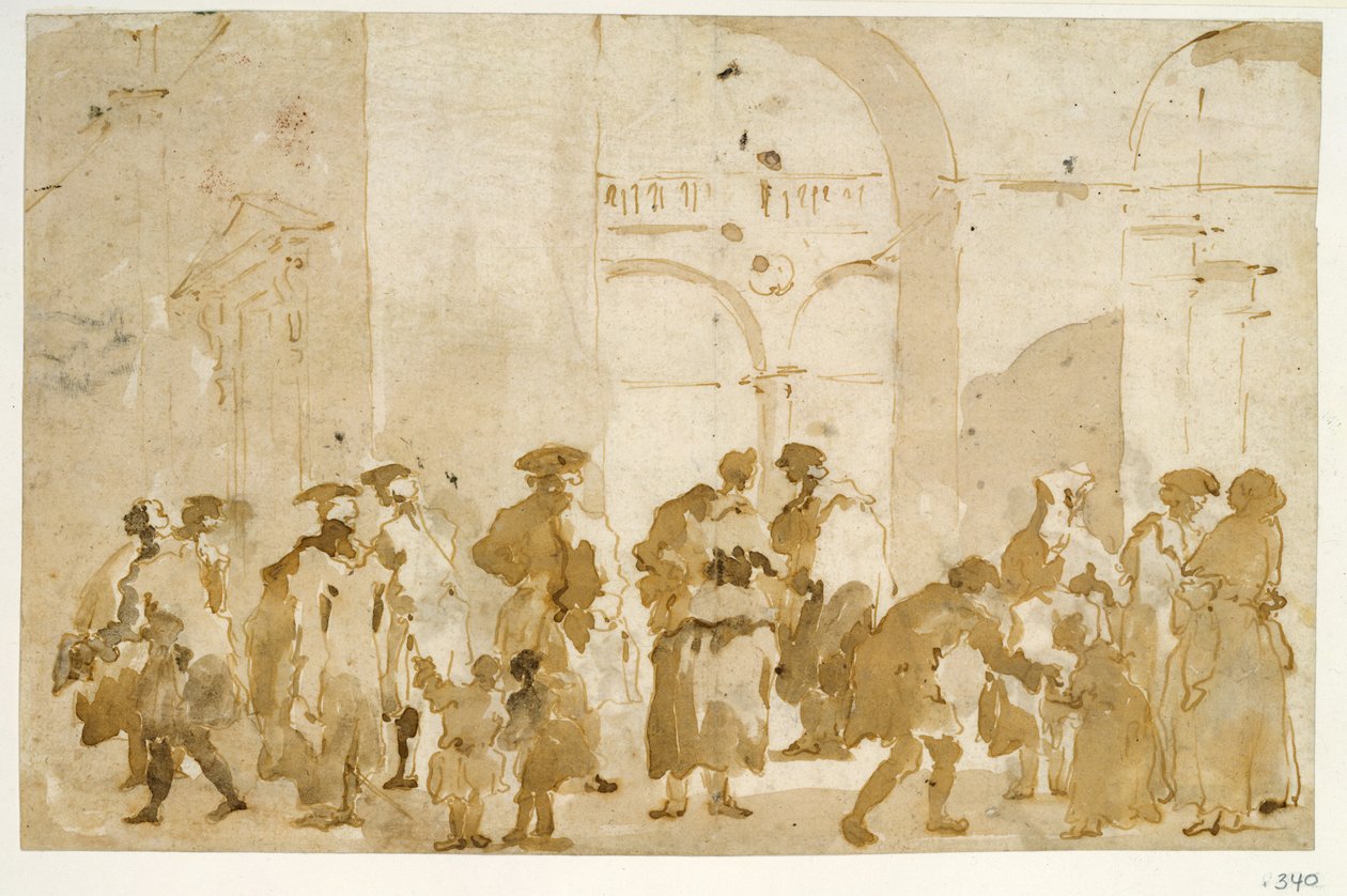 Figure Studies by Francesco Guardi