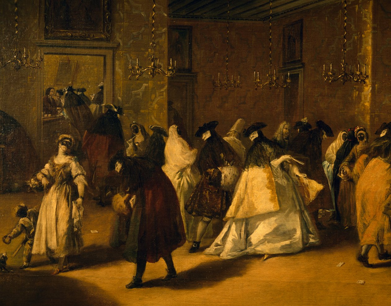 The Ridotto (Masked Venetians) by Francesco Guardi