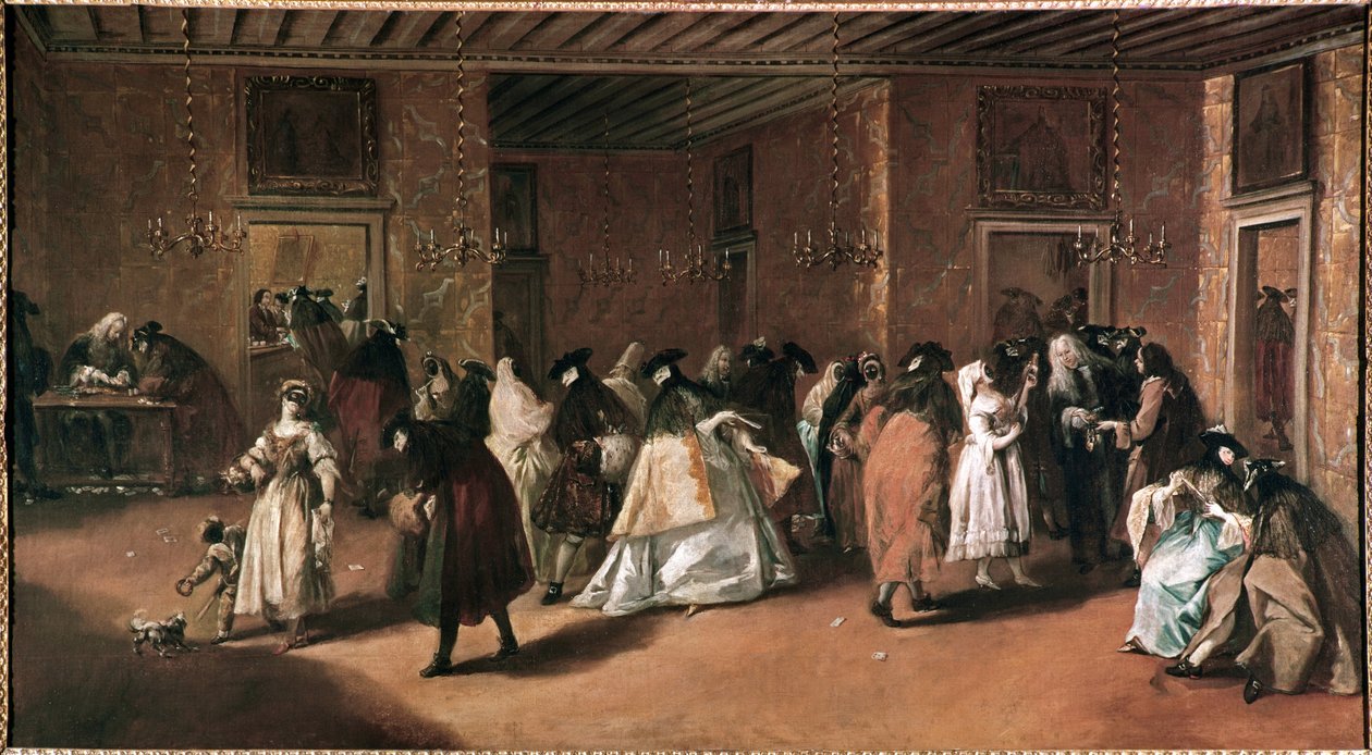The Private Room of the Giustinian Palace in Venice by Francesco Guardi