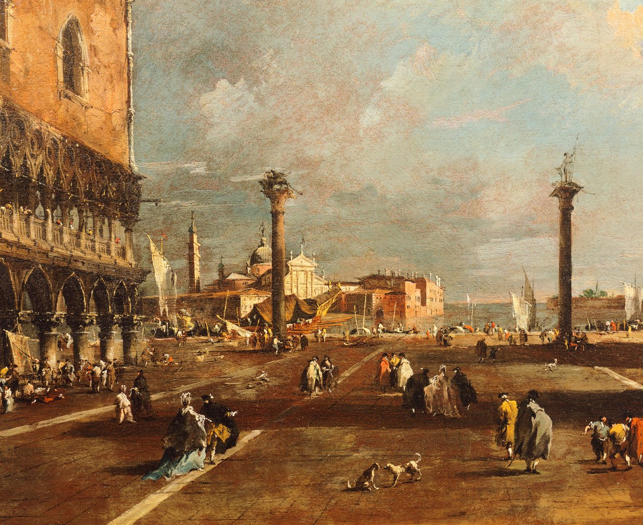 Piazza San Marco Towards San Giorgio Maggiore by Francesco Guardi