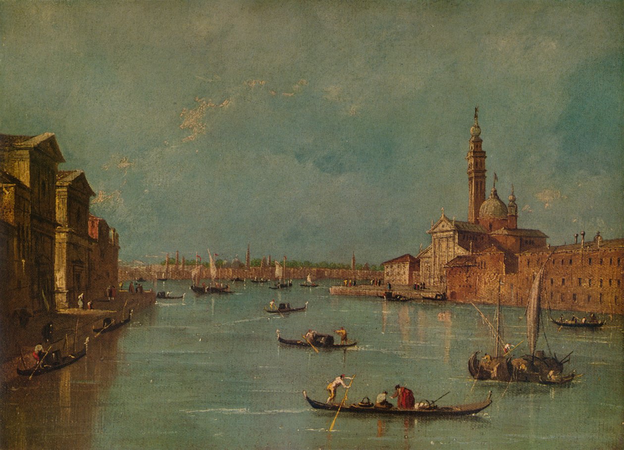The Island of San Giorgio, Venice by Francesco Guardi