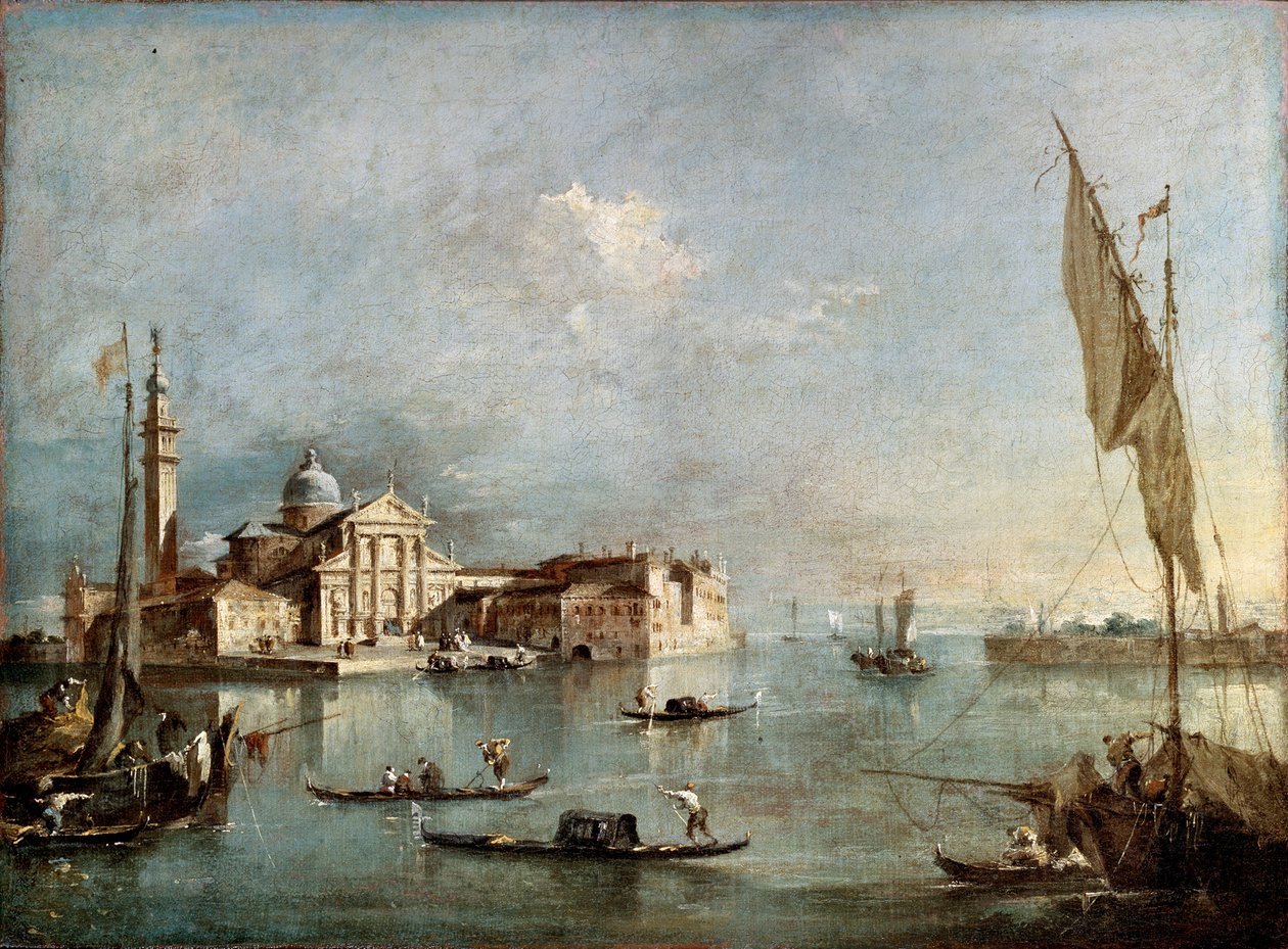 View of the San Giorgio Maggiore Island by Francesco Guardi