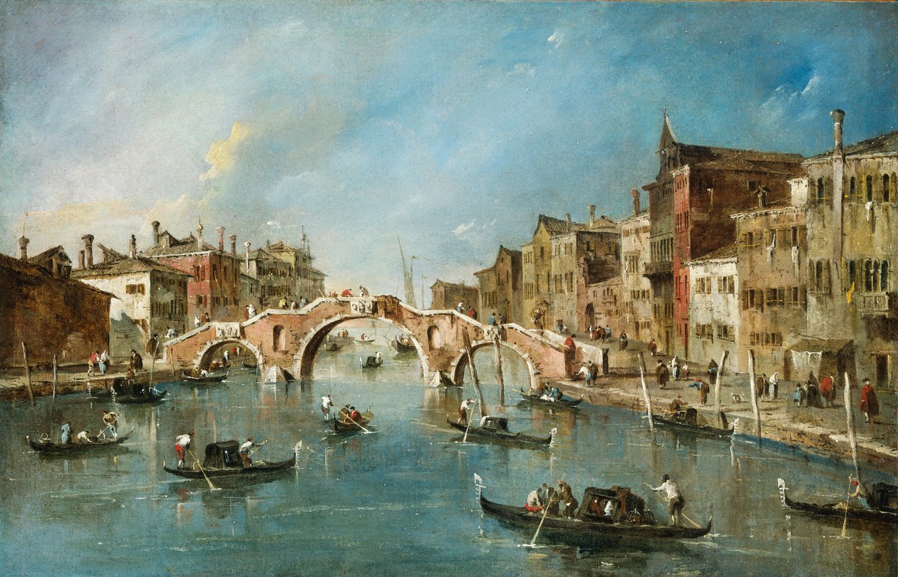 View on the Cannaregio Canal, Venice by Francesco Guardi