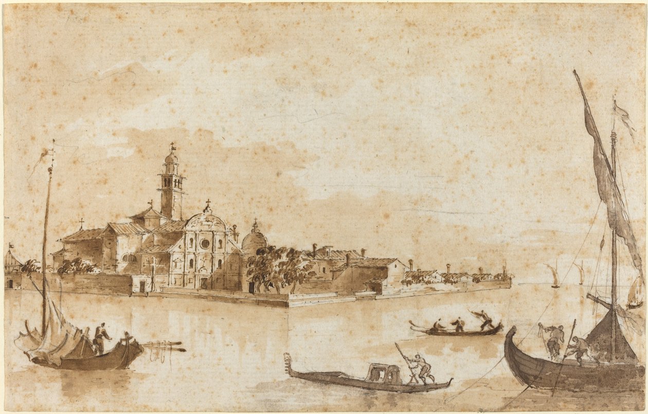 The Island of San Clemente by Francesco Guardi and Giacomo Guardi