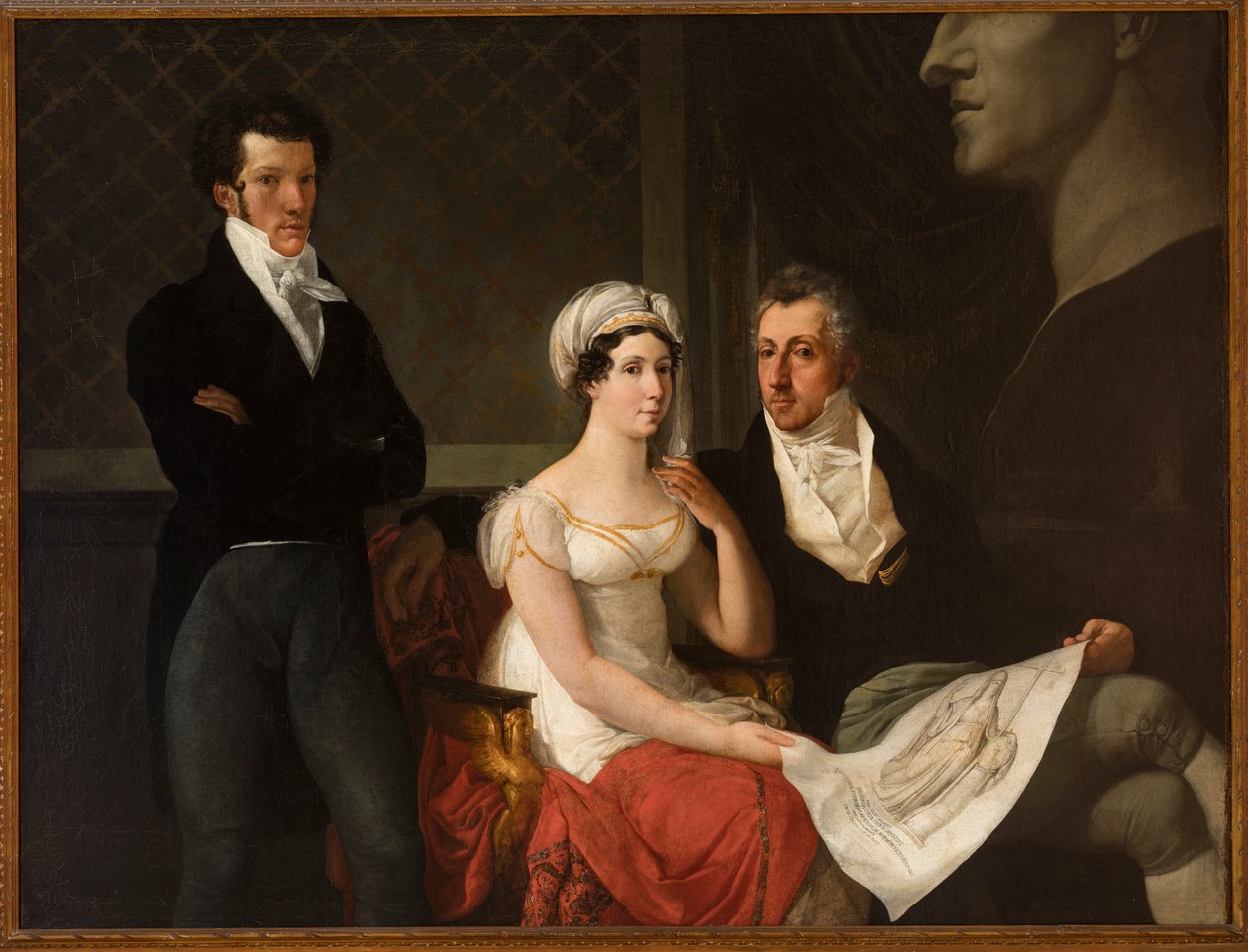 Portrait of the Cicognara Family, with the Bust of Antonio Canova by Francesco Hayez