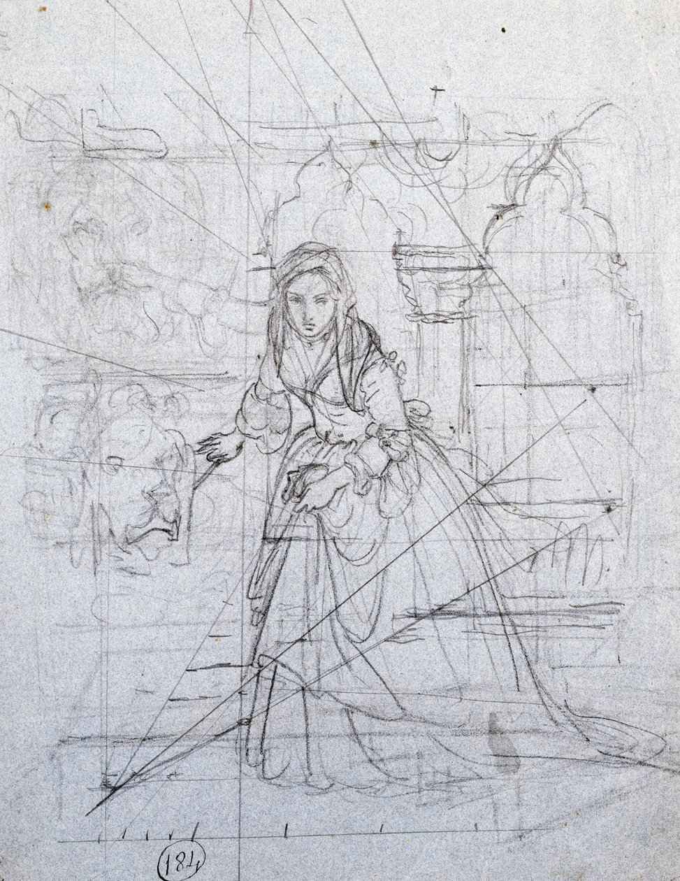 Study for Secret Accusation by Francesco Hayez