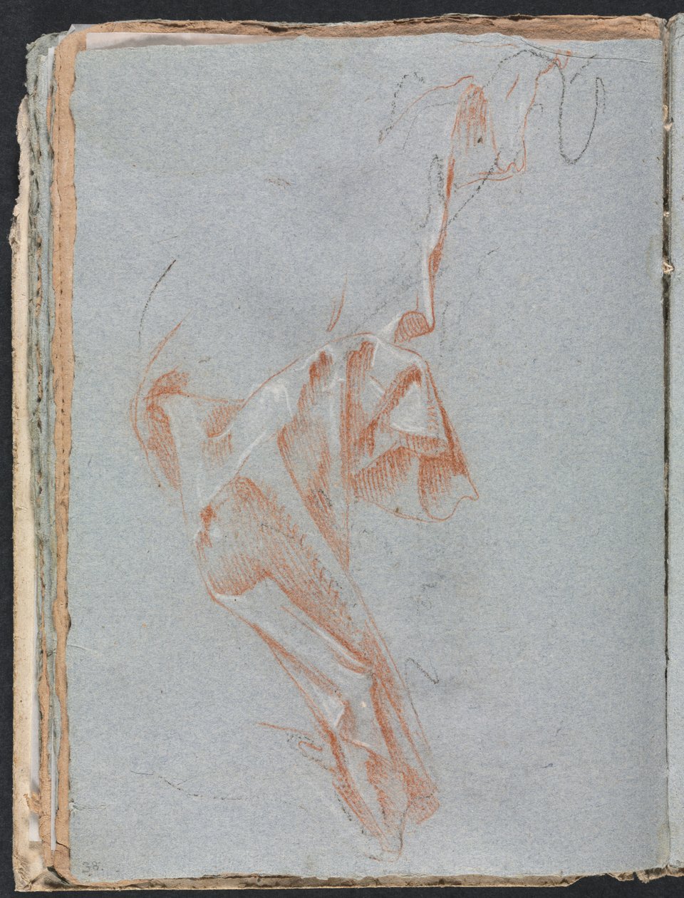 Verona Sketchbook: Drapery study (detail) by Francesco Lorenzi