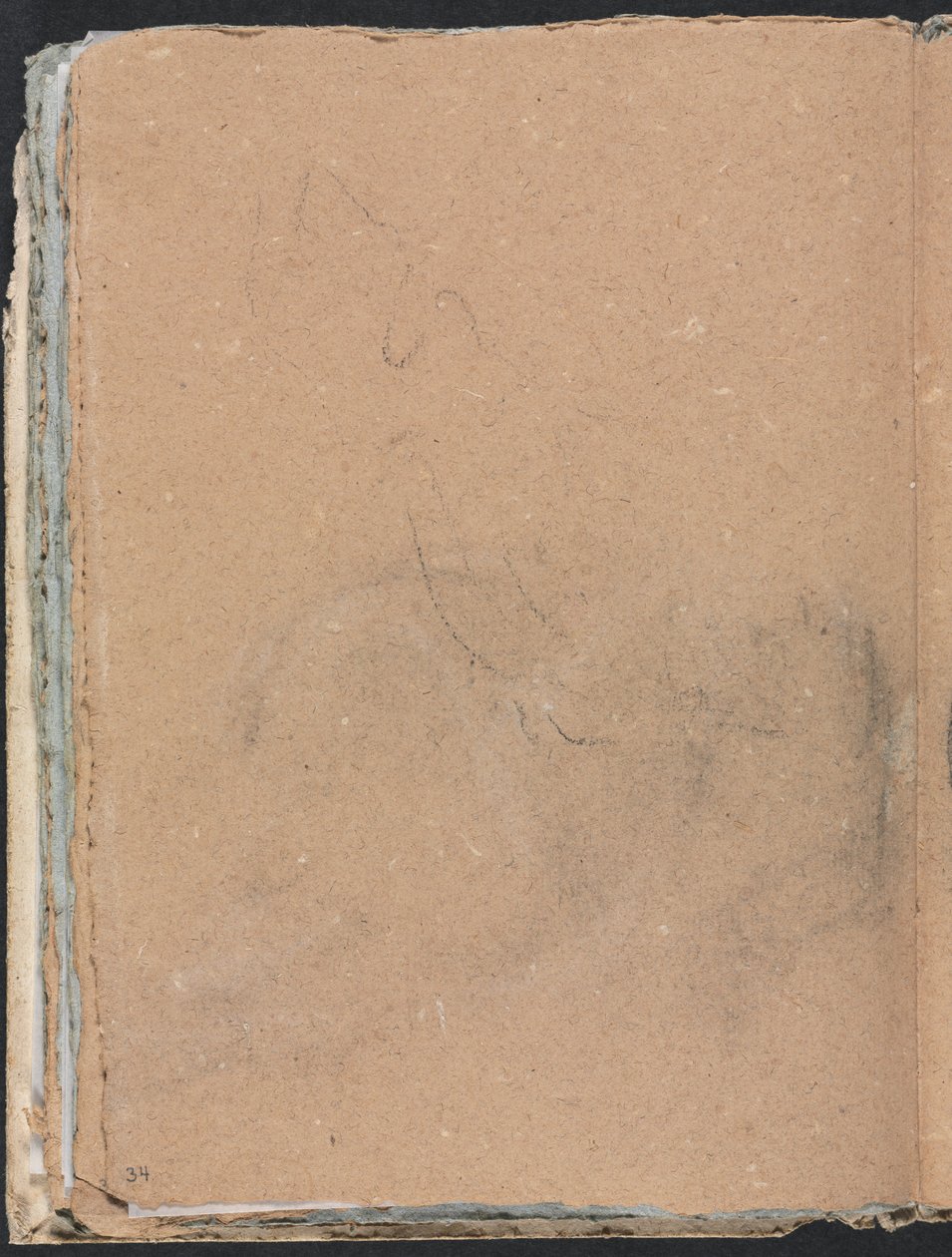 Verona Sketchbook: Indecipherable Form Page 34, 1760 by Francesco Lorenzi