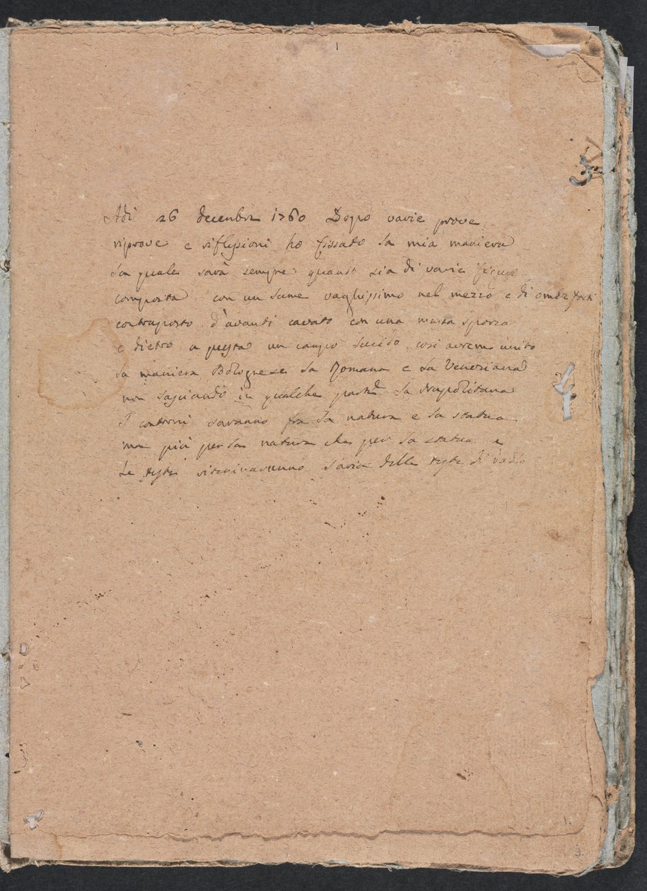 Verona Sketchbook: Inscription Page 1 by Francesco Lorenzi