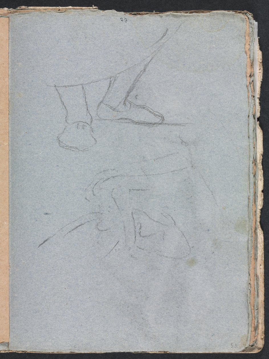 Verona Sketchbook: Study of feet (page 53) by Francesco Lorenzi