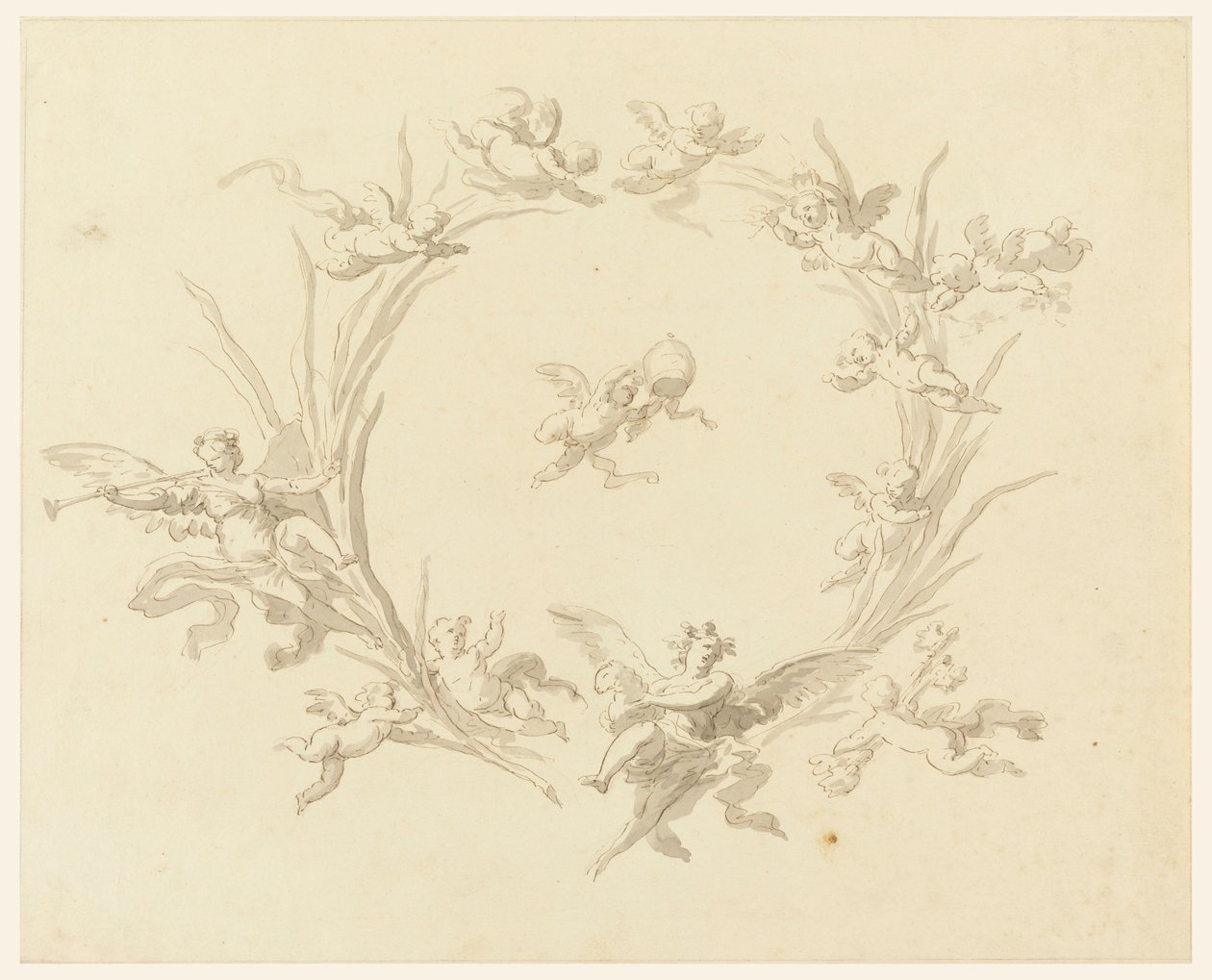 Study for Fresco Decoration, Quirinal Palace, Rome, 1815–16 by Francesco Manno