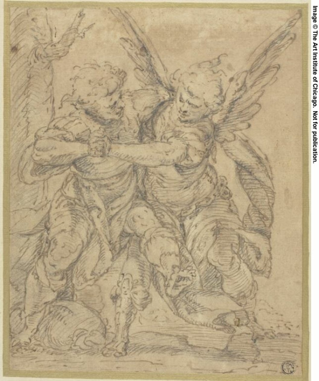 Jacob Wrestling with the Angel by Francesco Merano