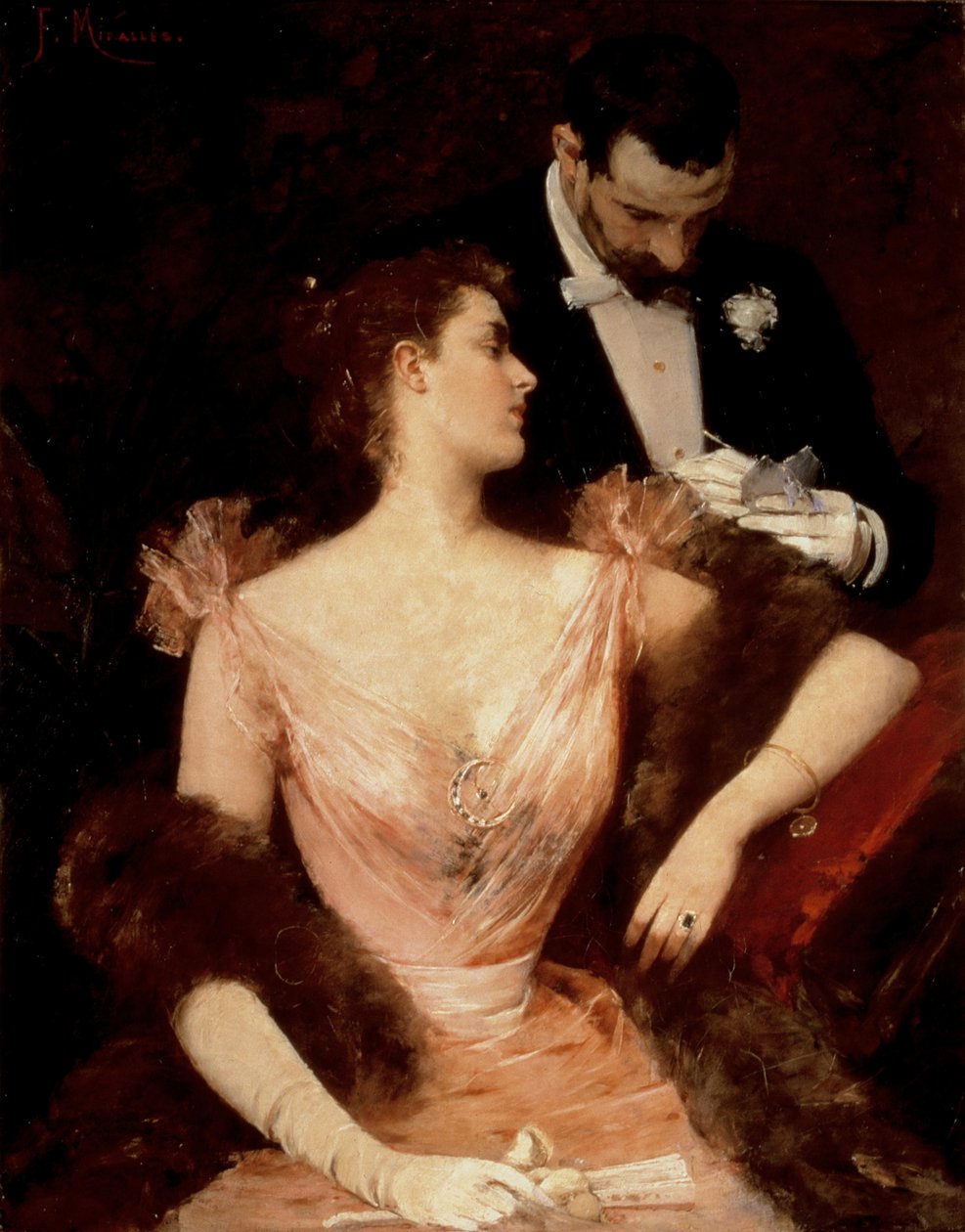 Invitation to the Waltz, around 1894 by Francesco Miralles Galaup