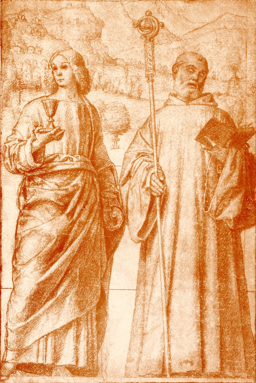 John the Baptist and St. Benedict by Francesco Morone