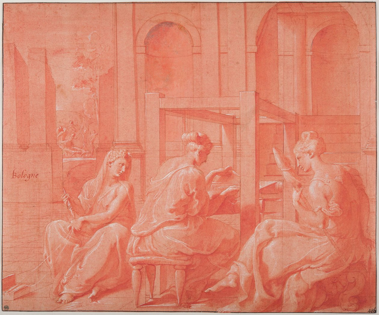 Alcytoe and Her Sisters by Francesco Primaticcio