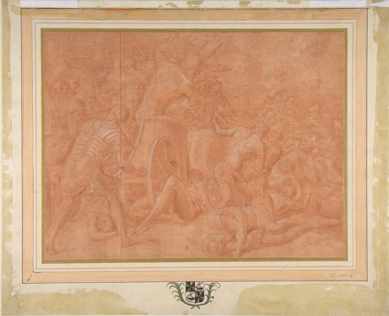 Ulysses and His Companions Fighting the Cicones Before the City of Ismaros (Study) by Francesco Primaticcio