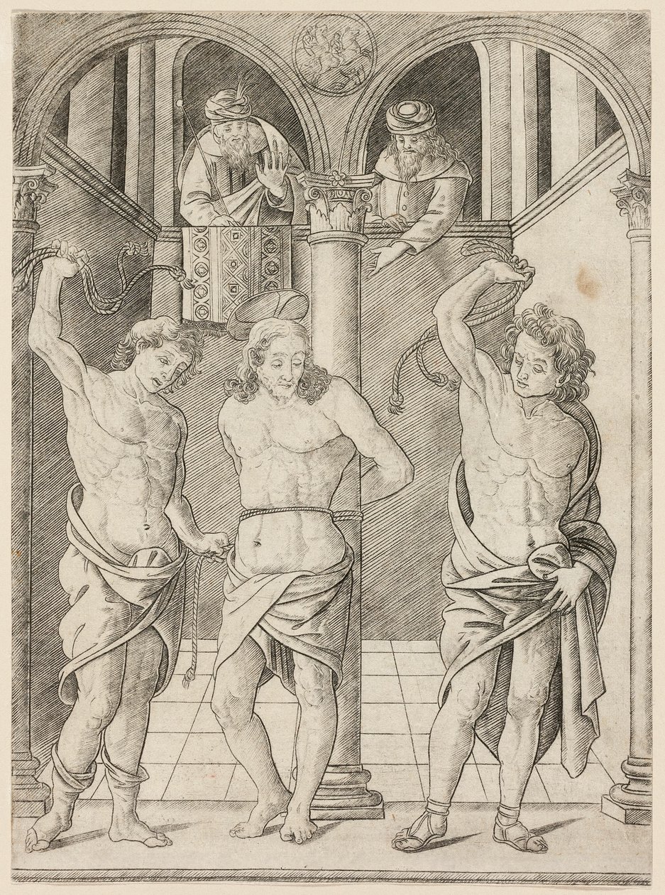 The Flagellation, plate 7 from the Life of the Virgin and Christ by Francesco Rosselli