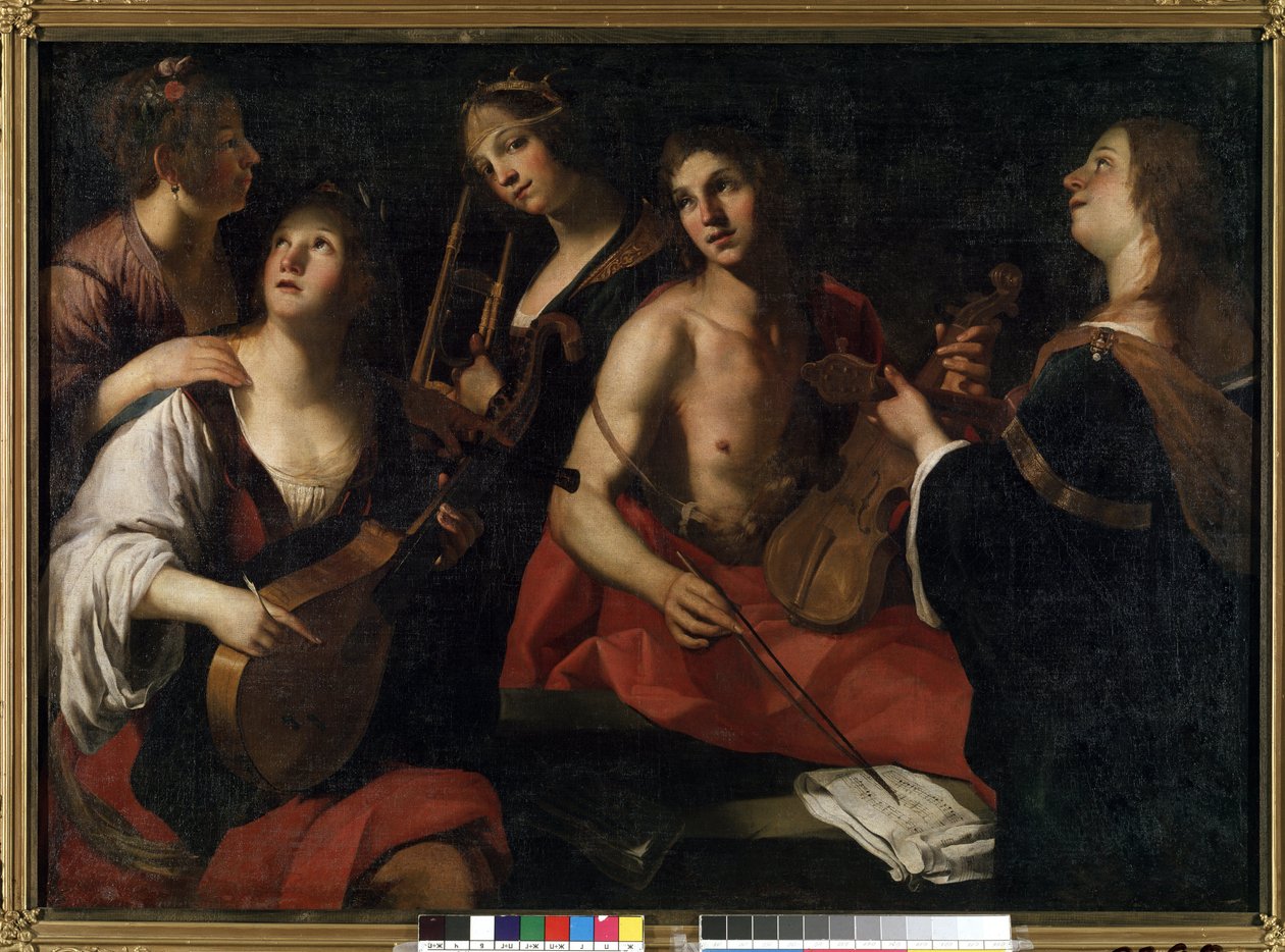 Concert. Painting by Francesco Rustici by Francesco Rustici