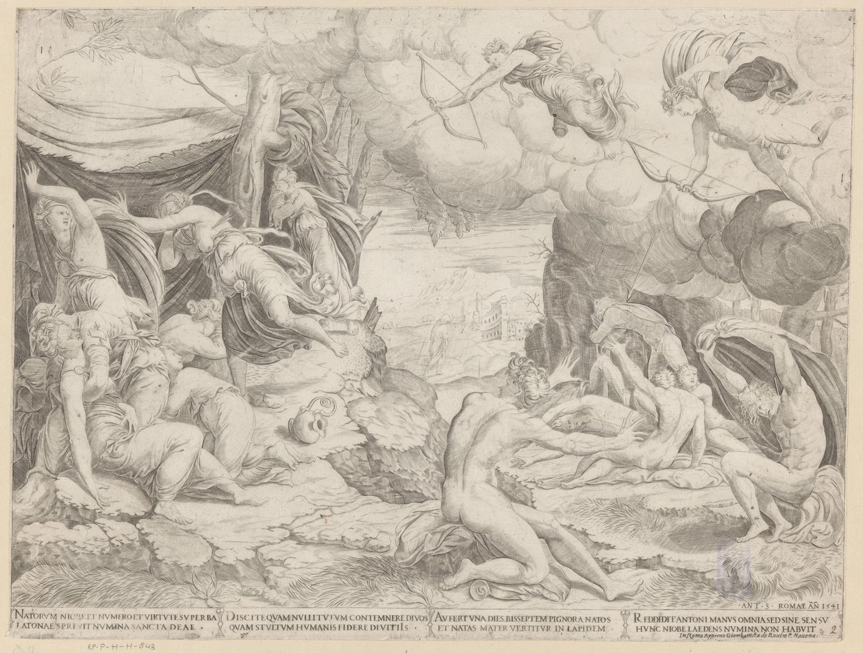 Apollo and Diana Killing the Children of Niobe by Francesco Salviati