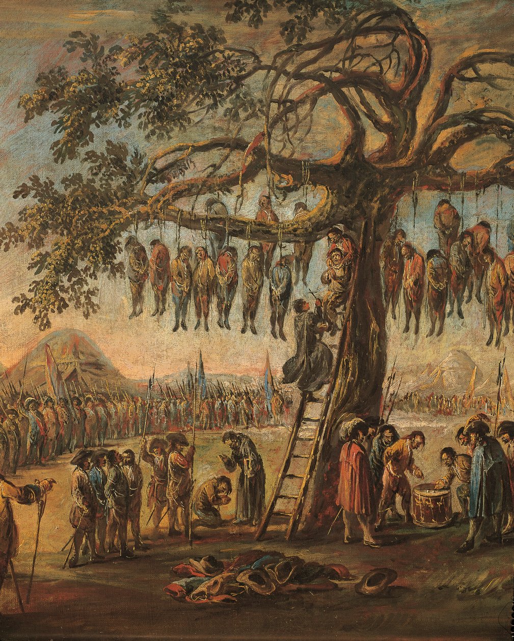 The Miseries of War: The Hanged Men (detail) by Francesco Simonini