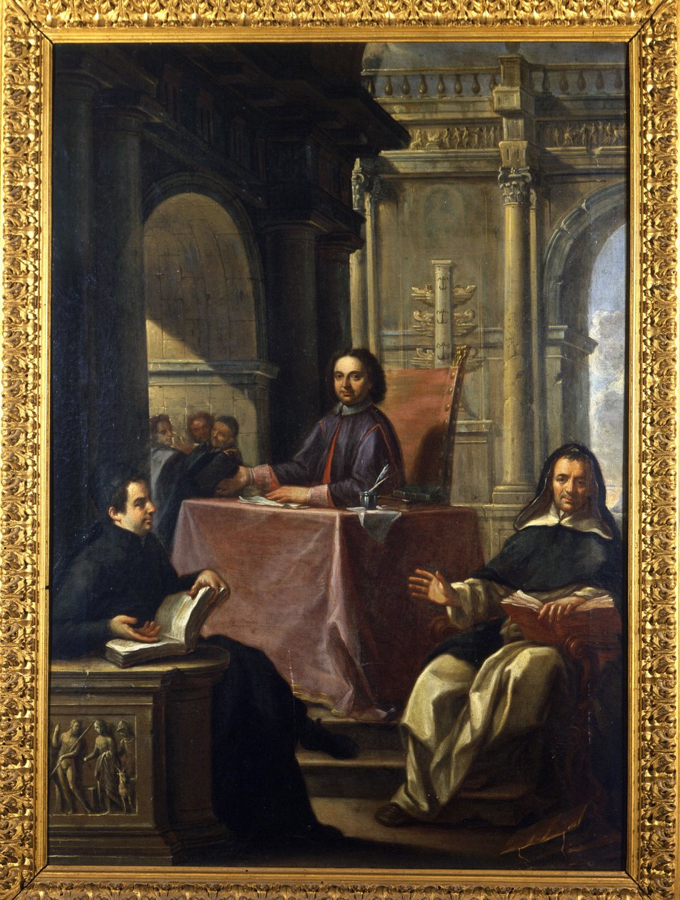 Dispute Between a Jesuit and a Dominican After the Counter-Reformation by Francesco Trevisani