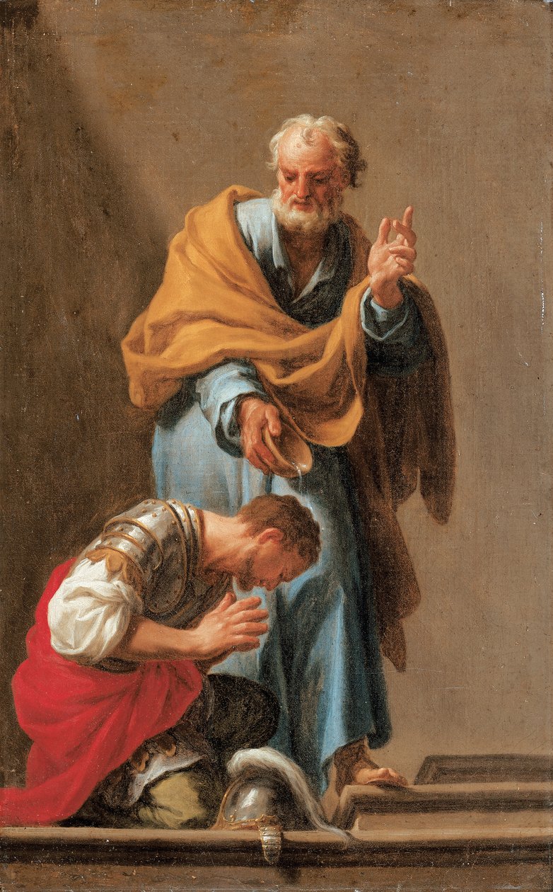 St. Peter Baptising the Centurion Cornelius by Francesco Trevisani