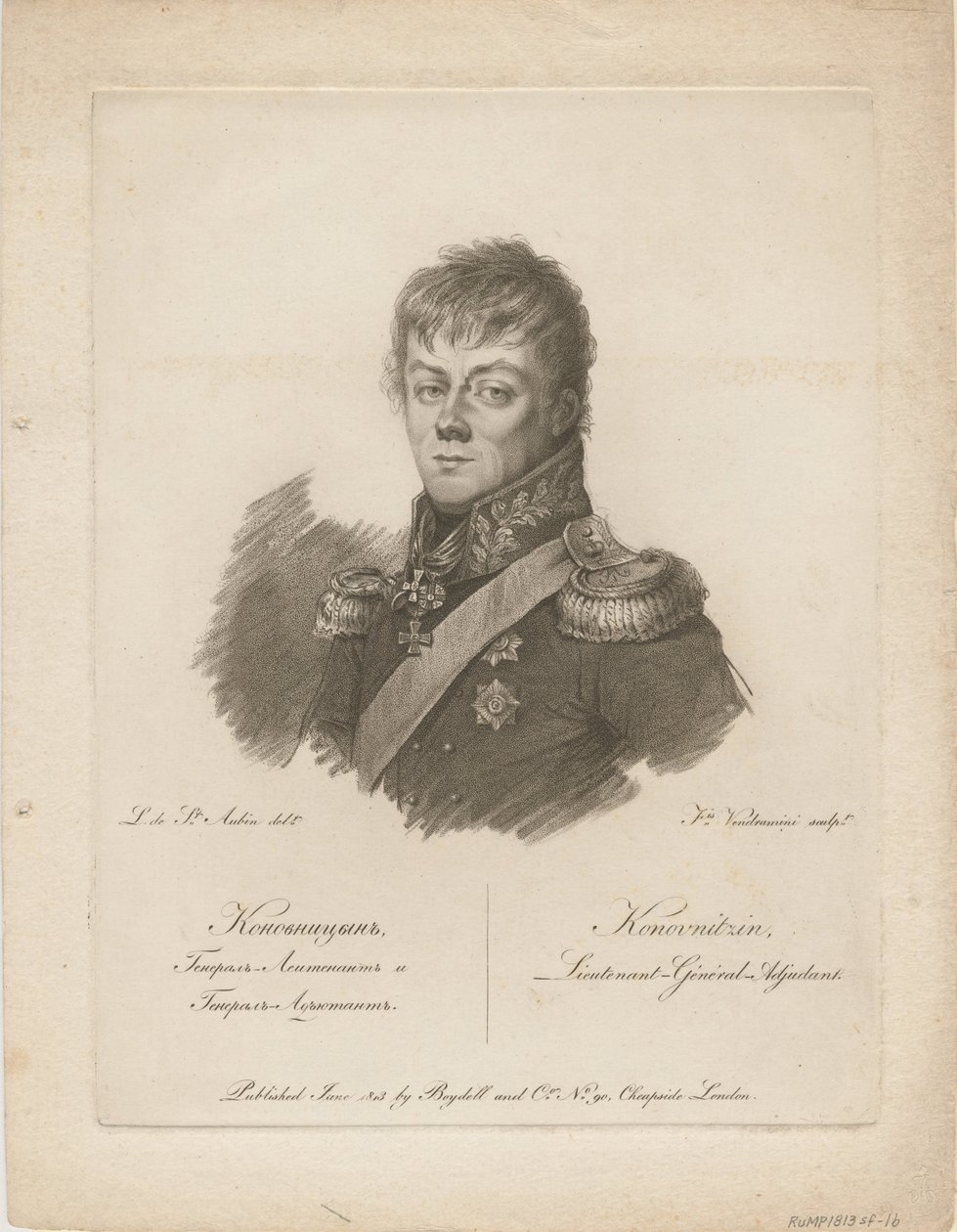 Portrait of Count Pyotr Petrovich Konovnitsyn by Francesco Vendramini