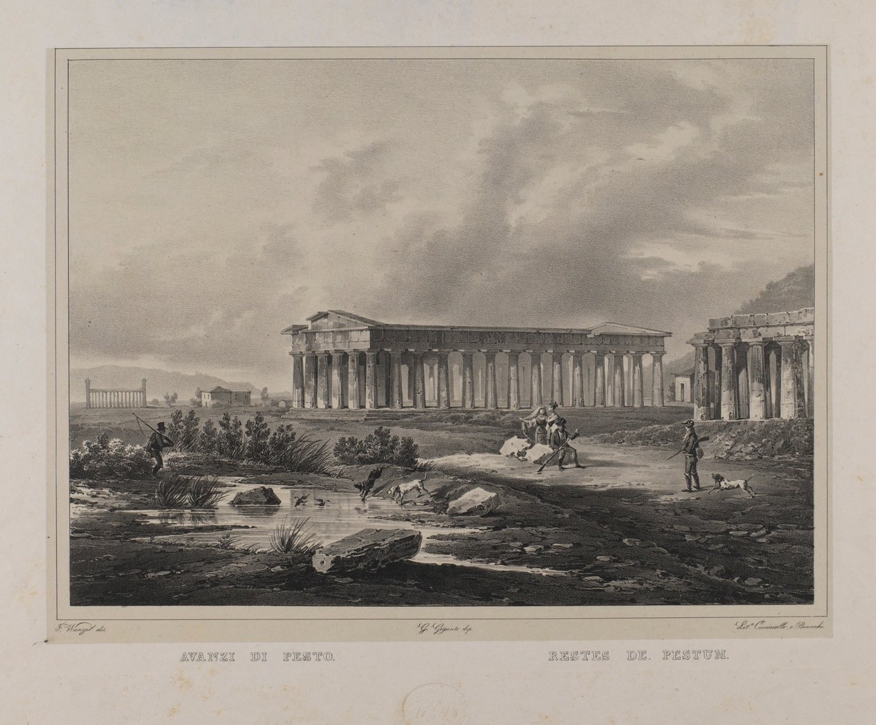 Ruins of Paestum by Francesco Wenzel