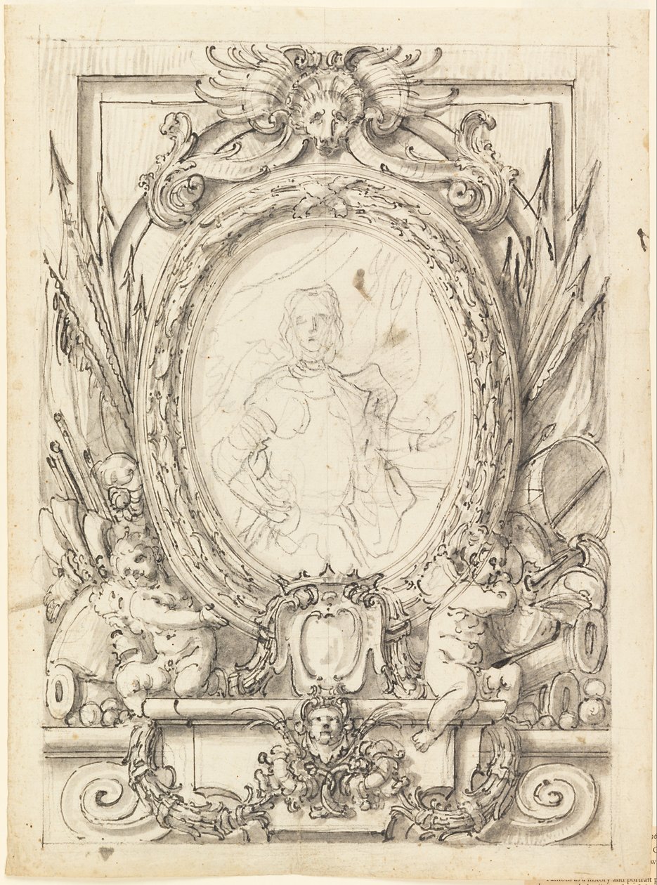 Design for a Panel with Portrait of a Nobleman by Francesco de Mura