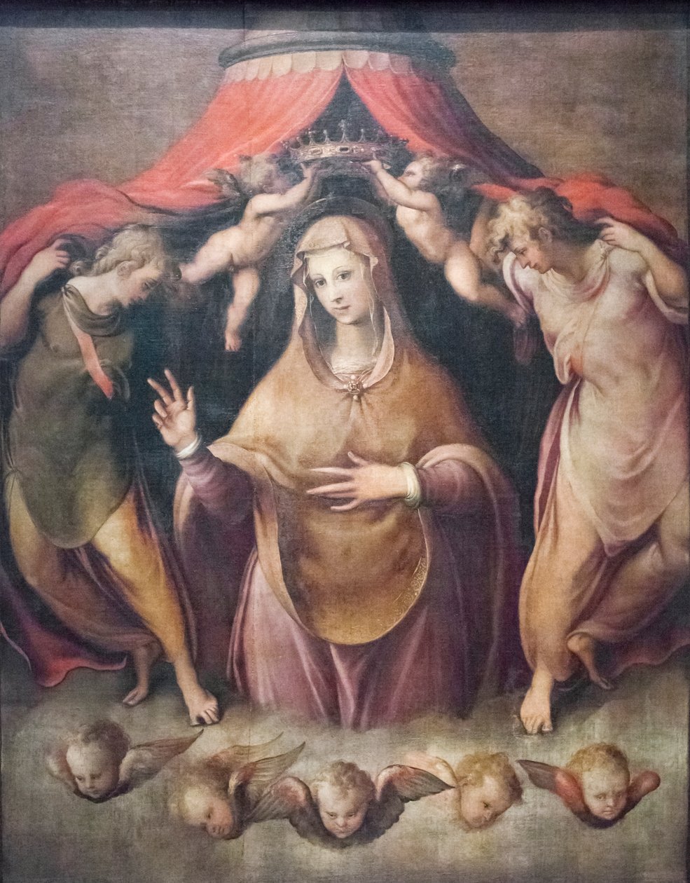 The Coronation of the Virgin by Francesco de Rossi Salviati Cecchino