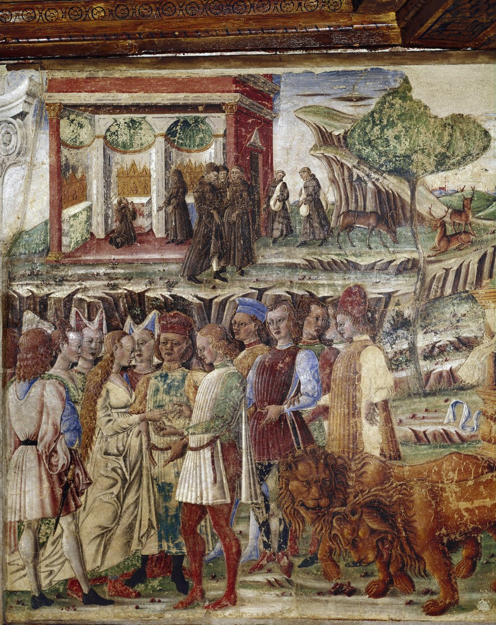 Allegory of month of July (detail) by Francesco del Cossa