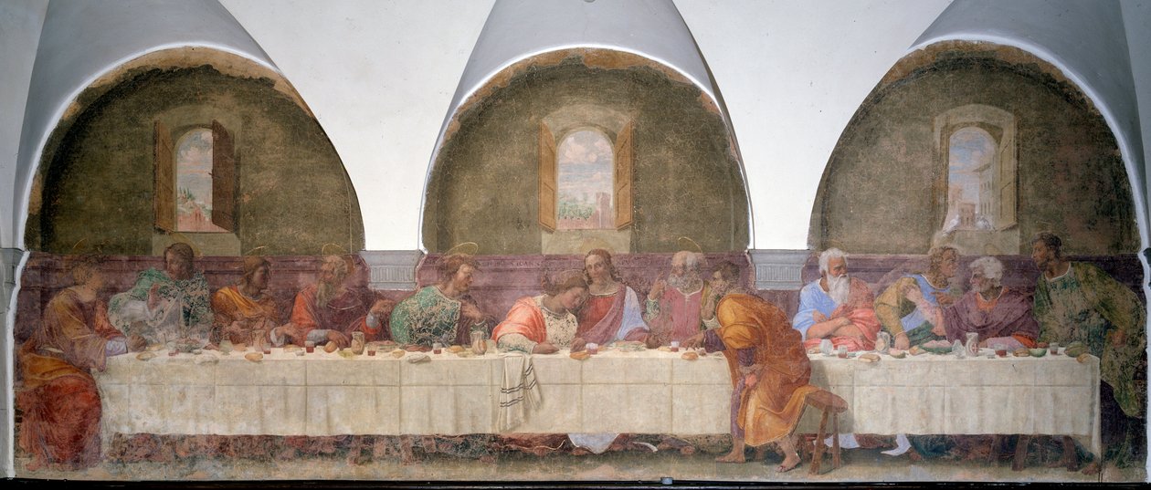 Last supper by Francesco di Cristofano Franciabigio