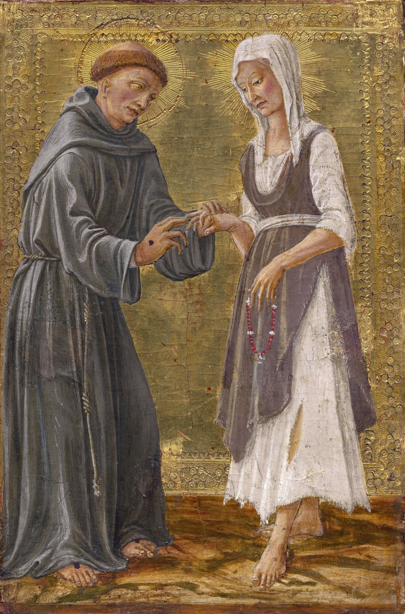 The Sacred Exchange between Saint Francis and Lady Poverty by Francesco di Giorgio Martini