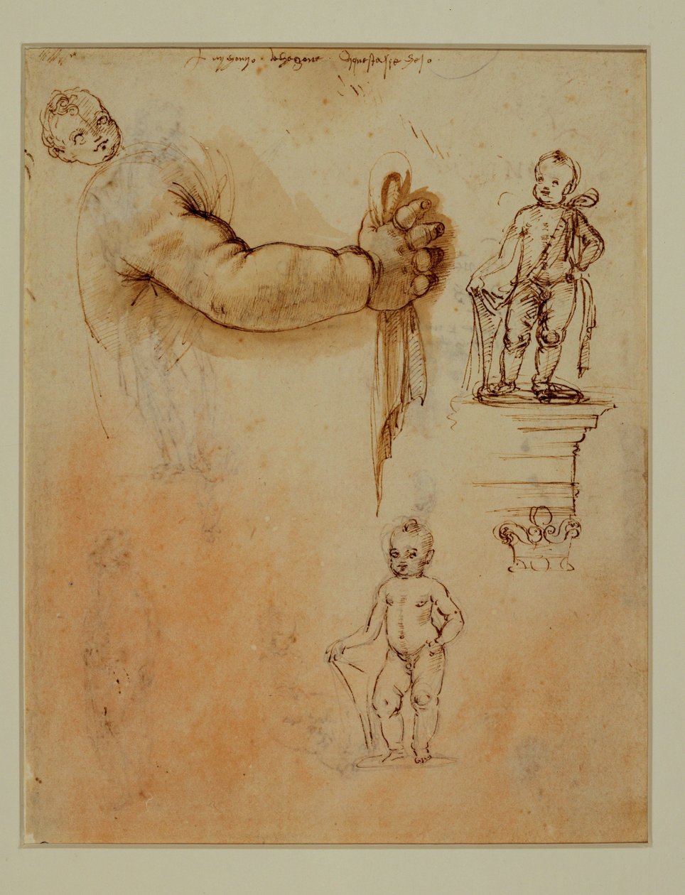 Two Children, One on a Pedestal by Francesco di Simone (attr. to)