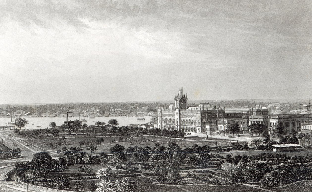 Calcutta, Engraved by R. Dawson after a Photograph by Francis Frith, c.1860 by Francis Frith