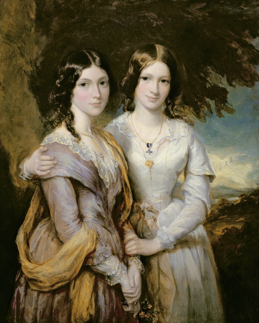 Annabella, Lady Lamington and Frederica, Countess of Scarbrough, daughters of Andrew Robert Drummond by Francis Grant