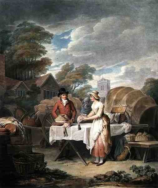 At Market, engraved by W. Annis, published by Morgan & Pearce by Francis (after) Wheatley