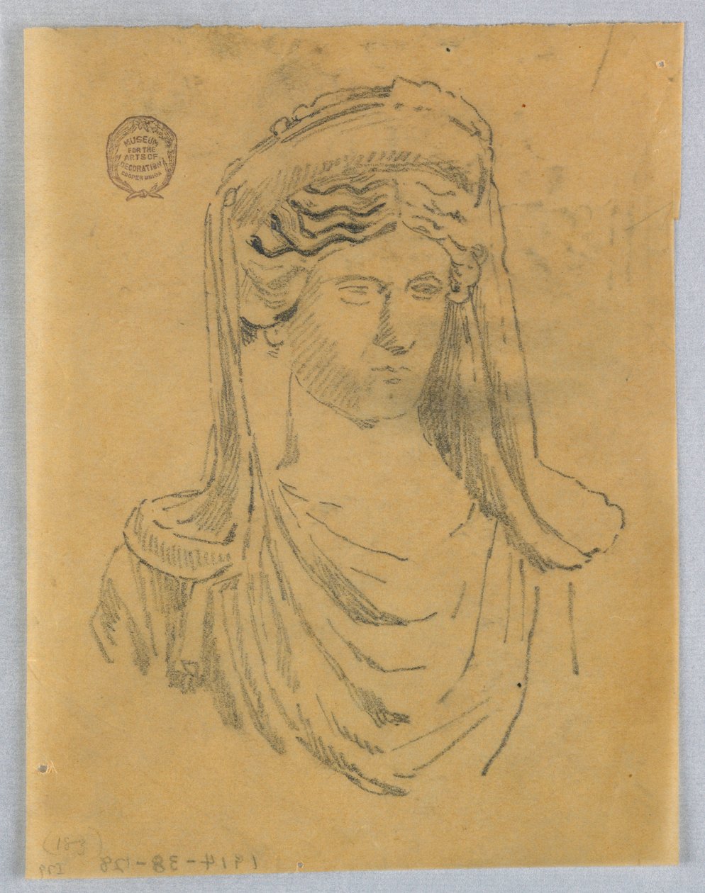 Sketch of Bust of a Woman by Francis Augustus Lathrop