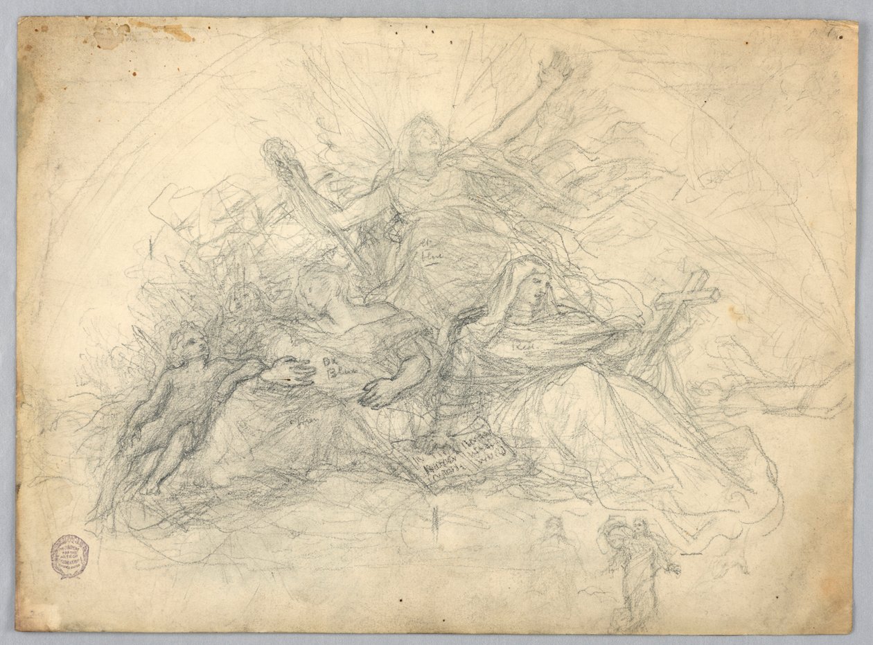 Study for Charity, Faith, and Hope by Francis Augustus Lathrop