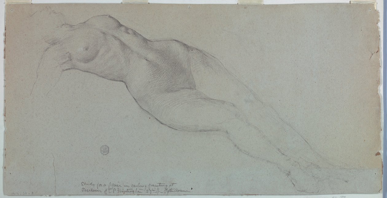 Study for "Diana and Her Attendants among the Constellations" by Francis Augustus Lathrop