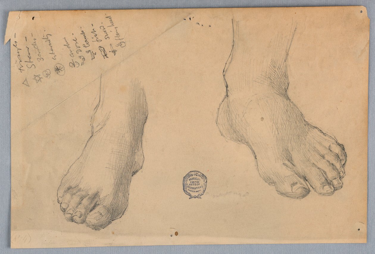 Study of Feet by Francis Augustus Lathrop